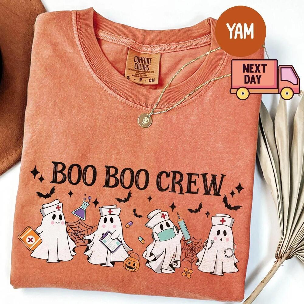 Halloween Nurse Shirt, Boo Boo Crew, Nurse Gift For Women